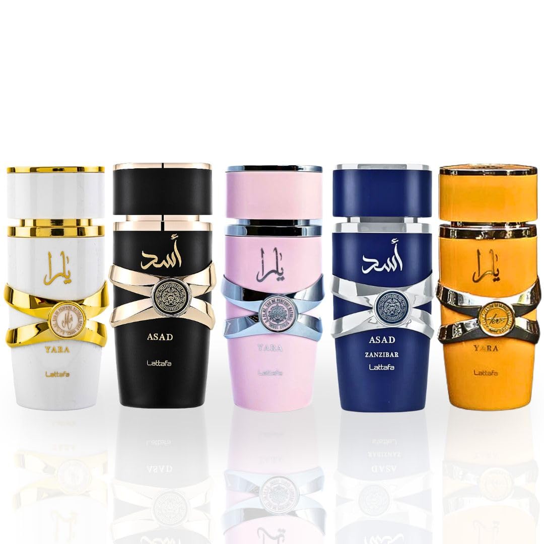 Lattafa Yara 5th Anniversary Eau de Parfum Gift Set | Floral & Fruity | 2 x 3.4 Oz