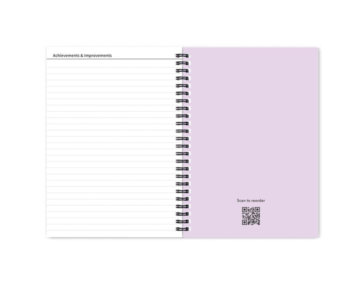 Better Health - Exercise, Nutrition & Wellness Journal - Stay healthy with our handy, simple tracking charts - A5 size with 104 undated pages - For A Happier, Healthier Life (Lilac)