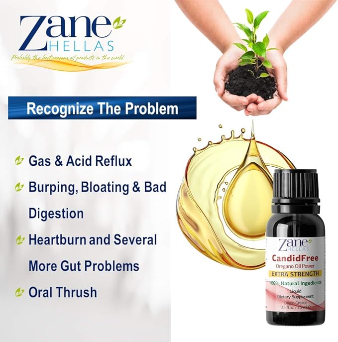 Zane Hellas Candidfree Liquid 100% Herbal Formula. Gut Health Support. Colon Health Support. Intestinal Flora Support. 0.5fl.oz - 15ml