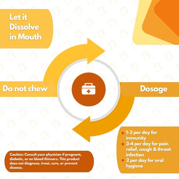 Turmeric Lozenges – Sugar-Free Throat Lozenges for Sore Throat Relief & Cough – Turmeric Curcumin Supplement with Curcuma & Turmeric Extract – Immune & Liver Support (Single Pack)