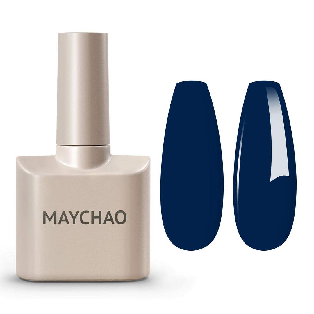 Maychao 15Ml Blue Gel Nail Polish 1Pc Navy Blue Gel Polish Soak Off Uv Led Nail Polish Nail Art Starter Manicure Salon Diy At Ho