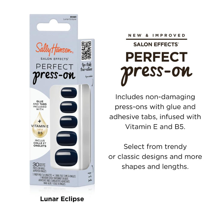 Sally Hansen Instant Cuticle Remover | Aloe Gel & Lunar Eclipse Press-On Nails Kit