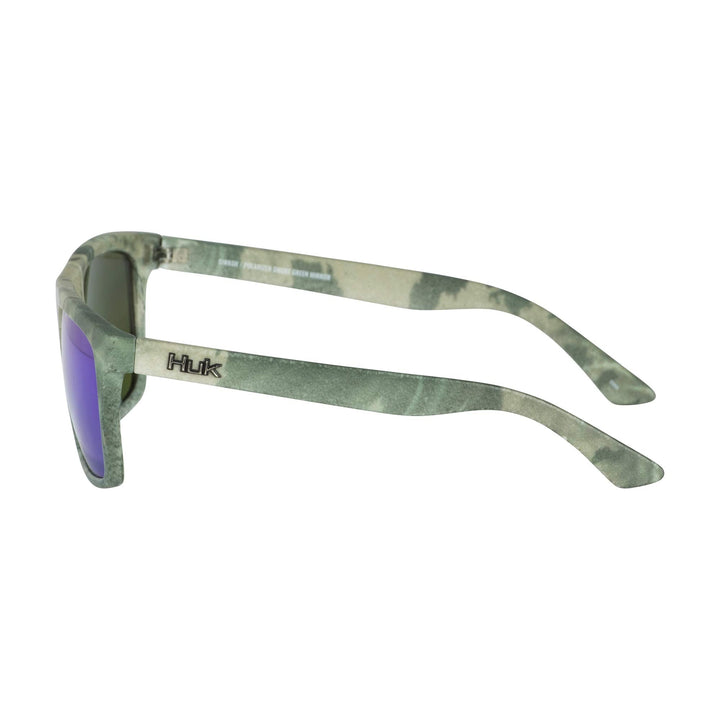 HUK, Polarized Lens Eyewear with Performance Frames, Fishing, Sports & Outdoors Sunglasses Oval, (Siwash) Green Mirror/Southern Tier Subphantis, Medium