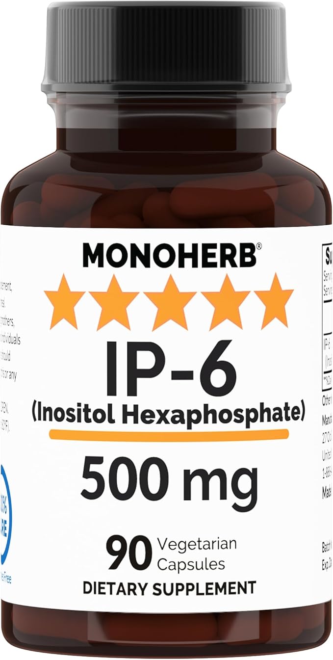 IP-6 Inositol Hexaphosphate 500 mg per Capsule - 90 Veg Capsules
