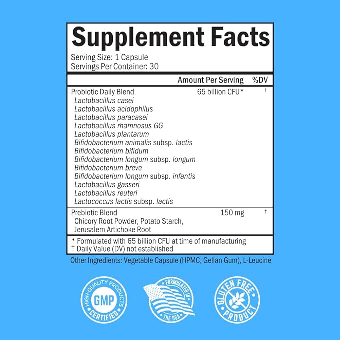 Organic Turmeric Curcumin and Ginger Supplement (1 Month Supply) Plus 65 Billion CFU Daily Probiotic Supplement (1 Month Supply)