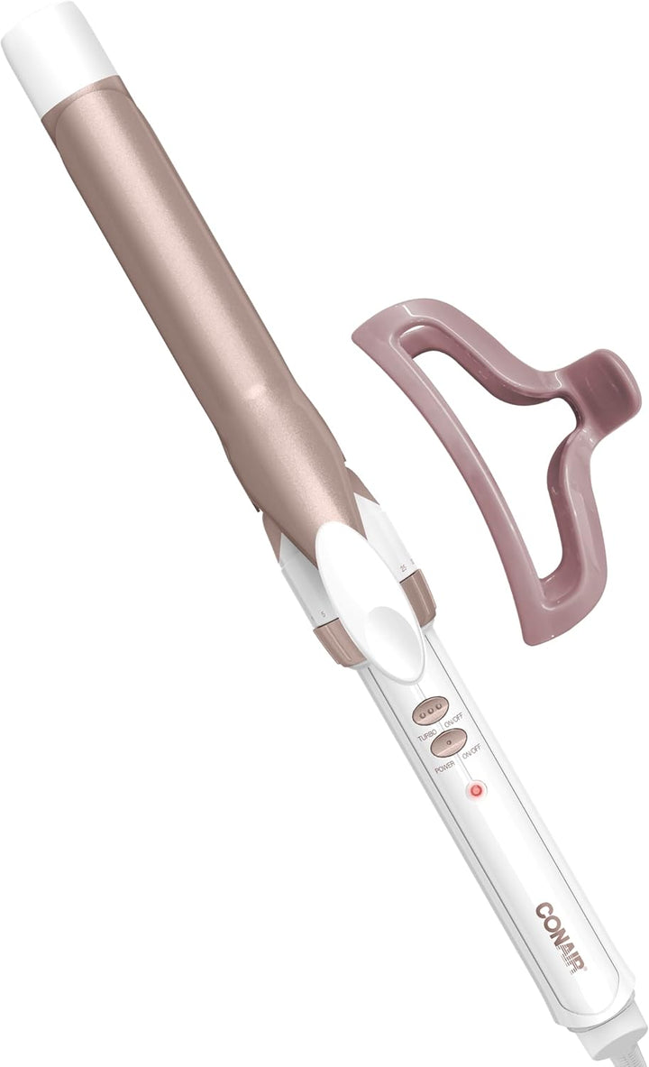 Conair Double Ceramic 1.5-Inch Curling Iron | Soft Waves for Medium & Long Hair