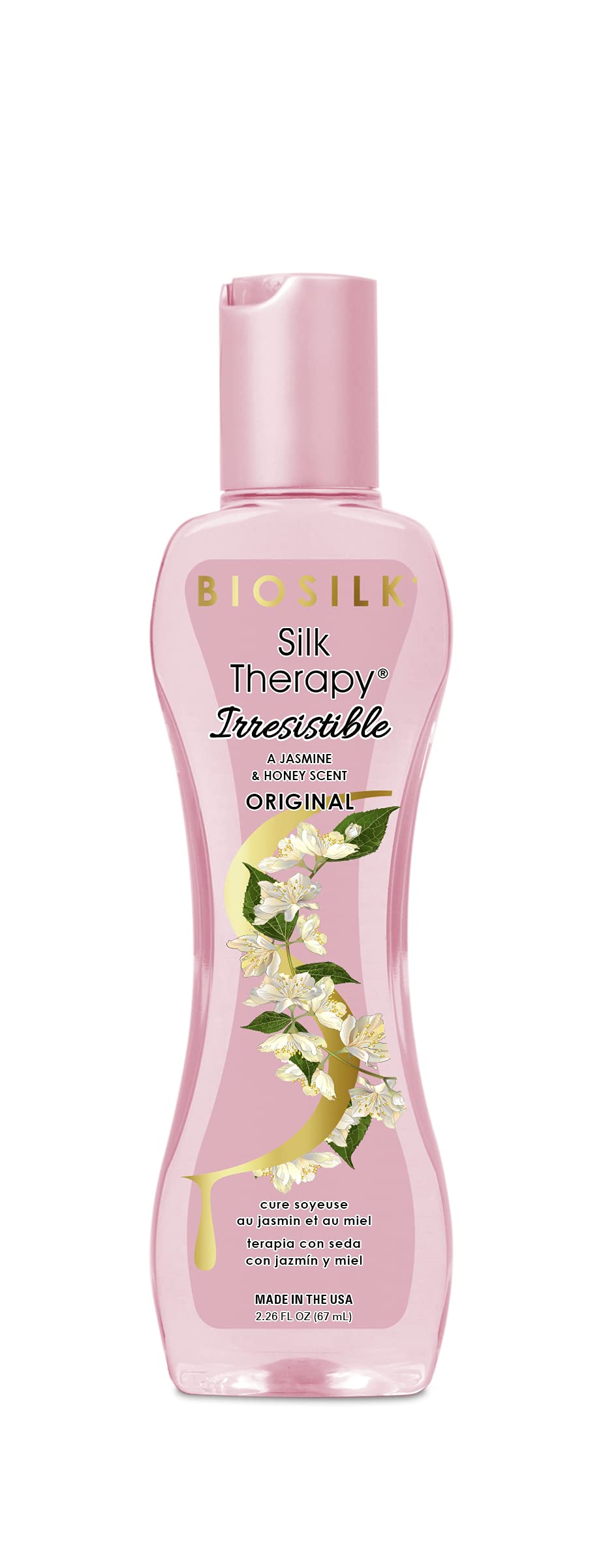 Biosilk Irresistible Collection Silk Therapy Leave-In Treatment 2.26Oz. Jasmine & Honey Scent, 2.26 Ounces