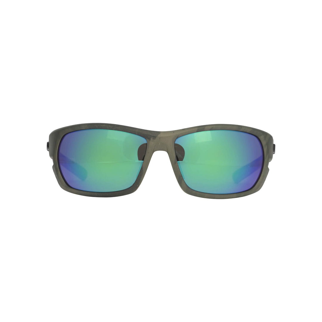 HUK, Polarized Lens Eyewear with Performance Frames, Fishing, Sports & Outdoors Sunglasses Panto, (Challenge) Green Mirror/Southern Tier Subphantis, Medium
