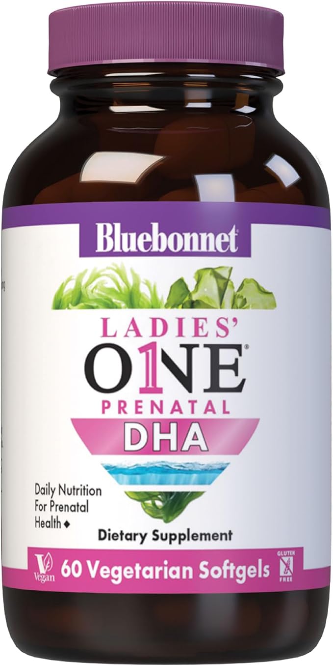 BlueBonnet Early Promise Prenatal Gentle DHA 200 mg Vegetable Capsules, 60 Count ('743715001794)