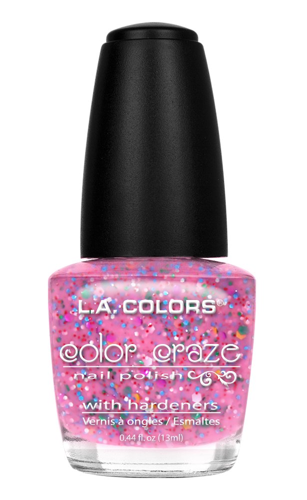 L.A. COLORS Color Craze Nail Polish, Candy Sprinkles CNP541
