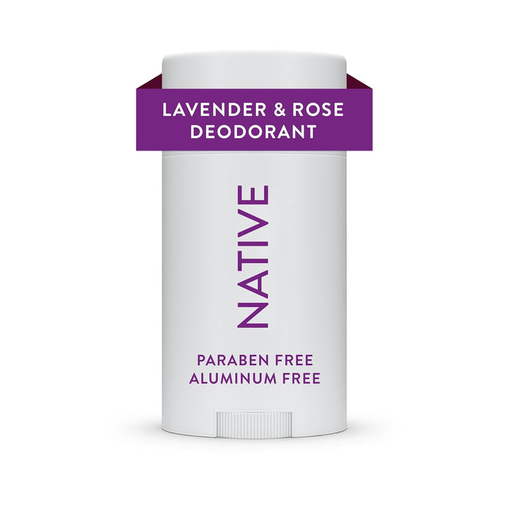 Native Deodorant | Aluminum-Free, 72-Hour Odor Control | Lavender & Rose, Eco-Friendly