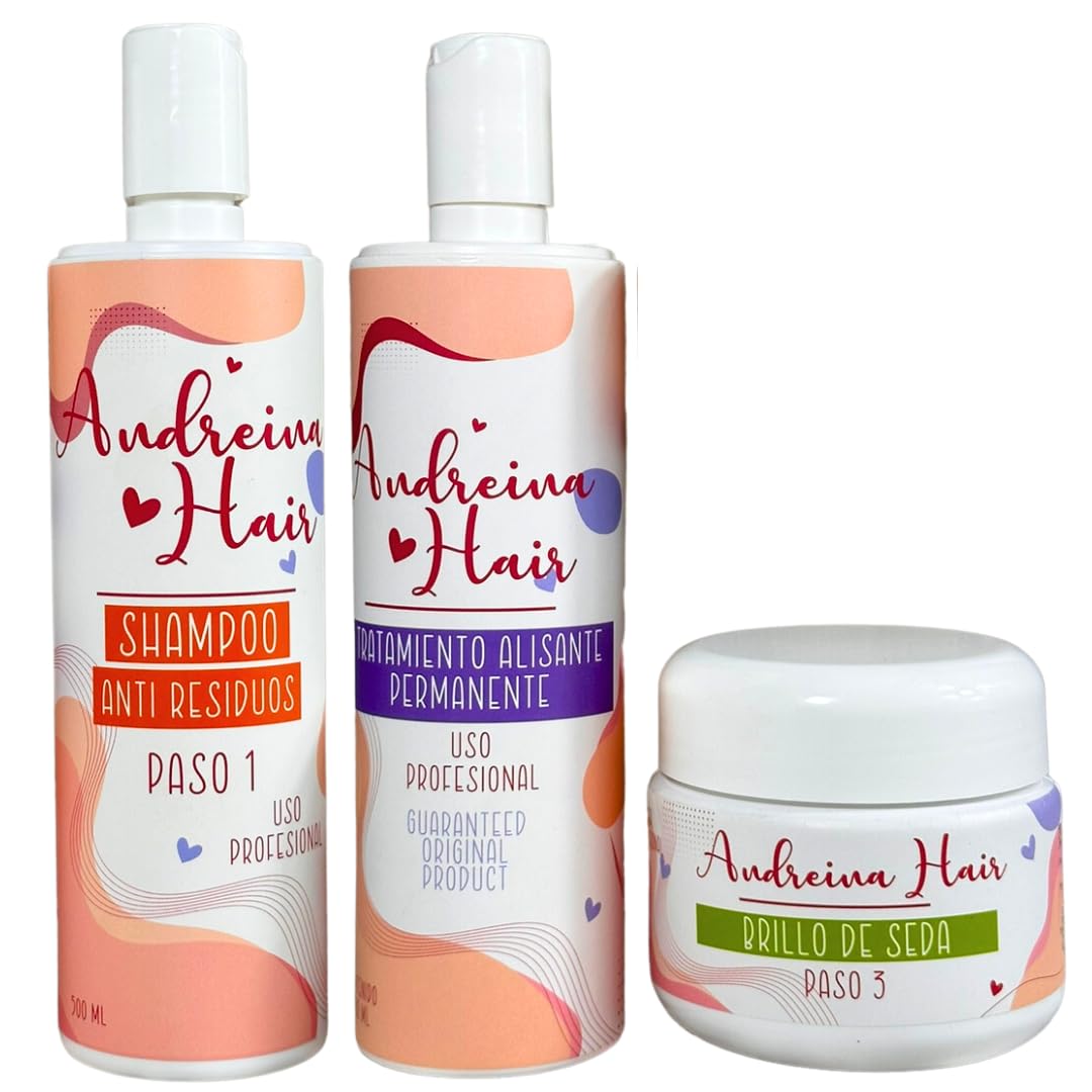 Kit de Keratina Orgánica: Tratamiento de Alisado Permanente con Keratina Colombiana, Efectos Iguales al Alisado Brasileño para Uso Profesional