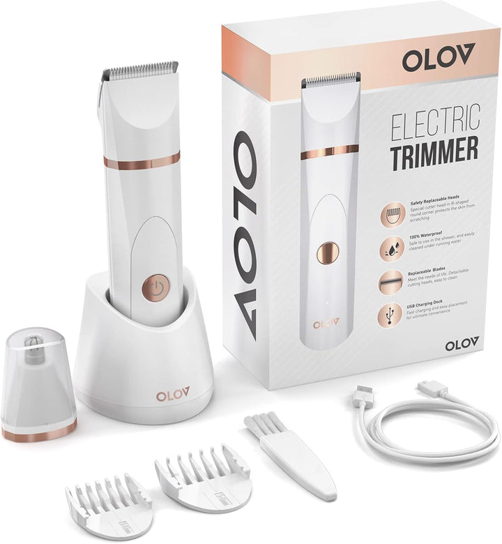 Electric Body Hair Trimmer | Waterproof Groomer for Men & Women | USB Rechargeable