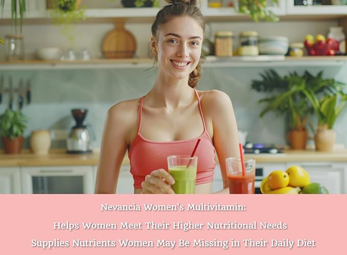 Women's Multivitamin with 20+ Essential Nutrients, Energizers, Daily Nutritional Support, Support Immune, Heart, Brain, Bone & Overall Health