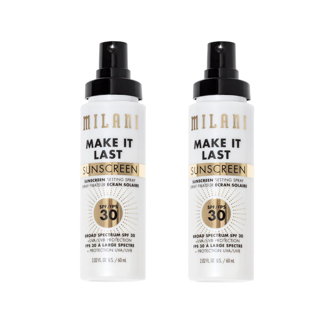 Milani Setting Spray & Primer 2-Pack | Hydrating Niacinamide & Matte Charcoal
