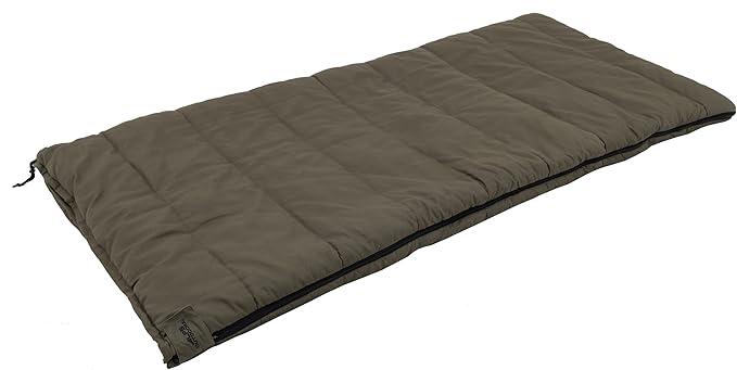 ALPS OutdoorZ Redwood -10° Sleeping Bag, Plaid Flannel Lined, Cotton Canvas