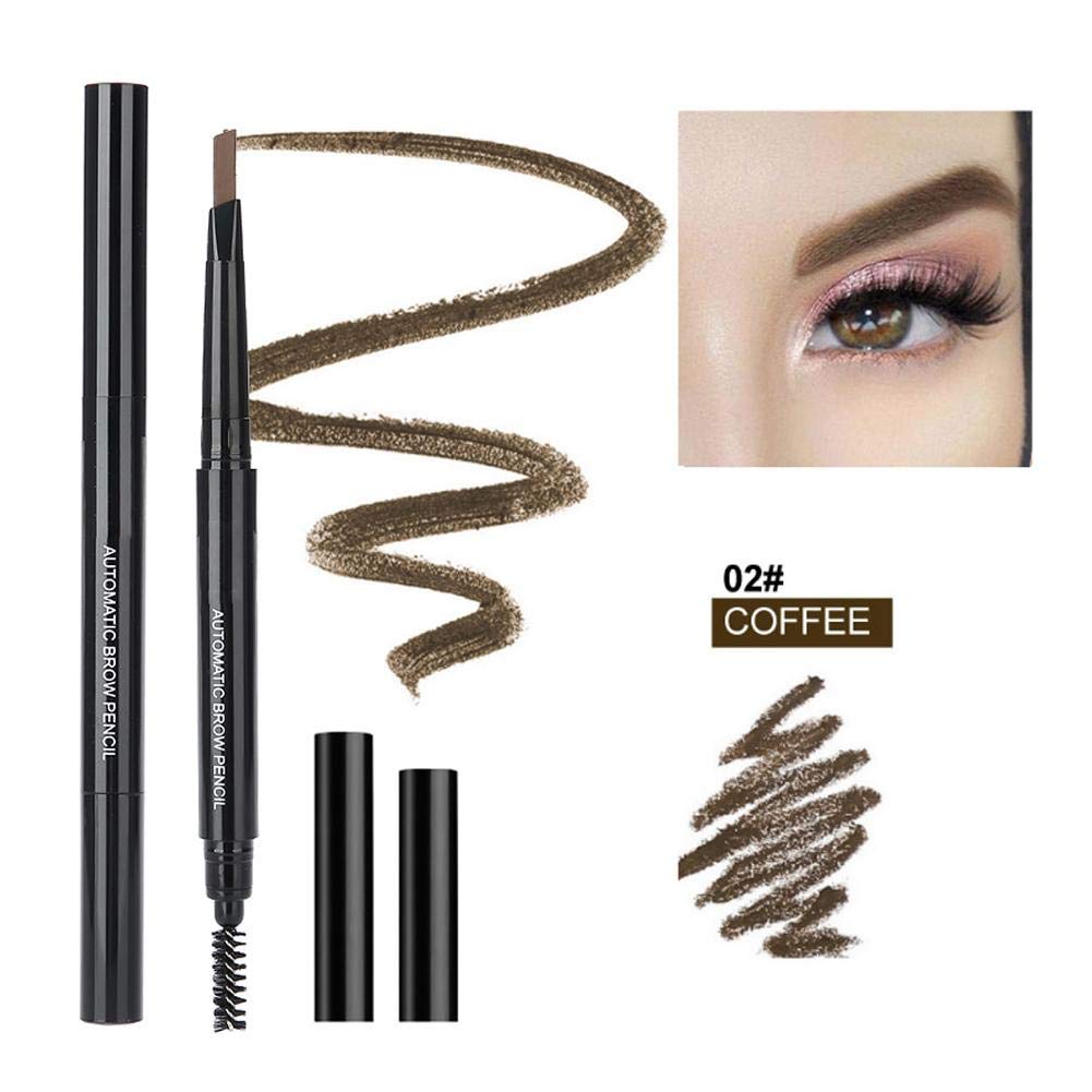 5 Colors Eyebrow Pen, Long Lasting Eyebrow Gel For Waterproof Eyebrow Makeup Waterproof Eye Brow Pencil Triangular Tip With Brus