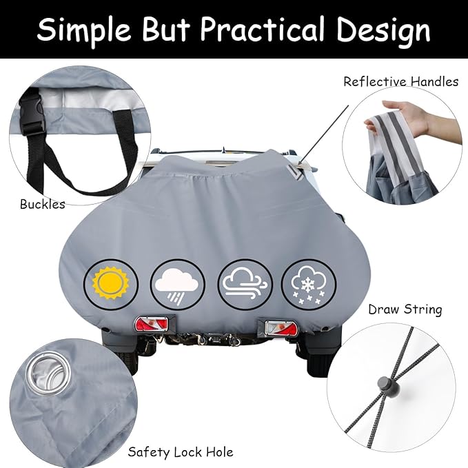 Bicycle Covers Transport. Waterproof Heat Resistant. Ideal As Ebike Cover Or Rain Cover. With Large Mesh Bag For Traveling.M