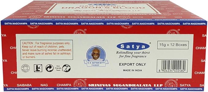 Dragon's Blood Incense Sticks and Incense Stick Holder Bundle Insence Insense Satya Incense