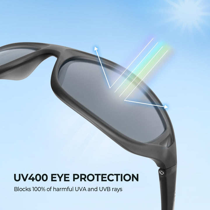 KastKing Dugan Polarized Sport Sunglasses for Men and Women, Ideal for Driving Fishing Cycling Running, UV Protection