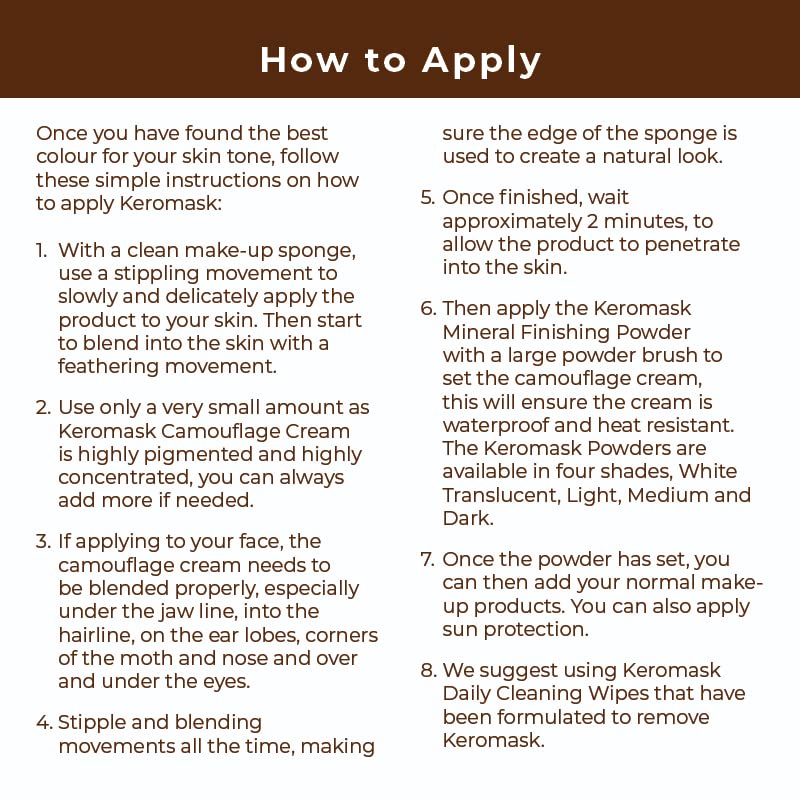 Keromask Full Coverage Concealer | Medium No 7 | Camouflage Makeup | Waterproof Concealer | Hypoallergenic | Vitiligo, Tattoo, Rosacea, Tattoo Cover |24 Shades