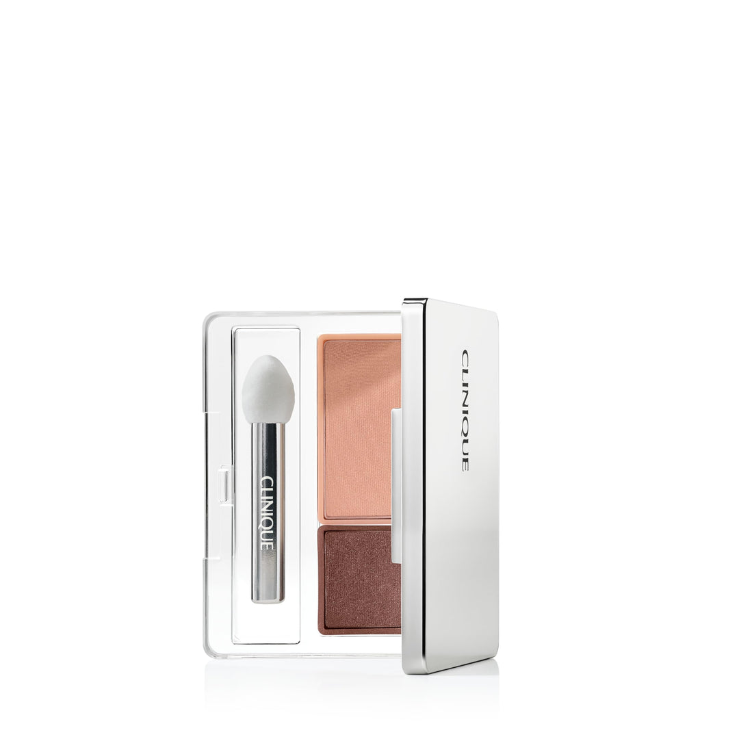 Clinique All About Shadow Duo Eye Shadow Makeup | Safe For Sensitive Eyes, Day Into Date, 0.05 Ounce