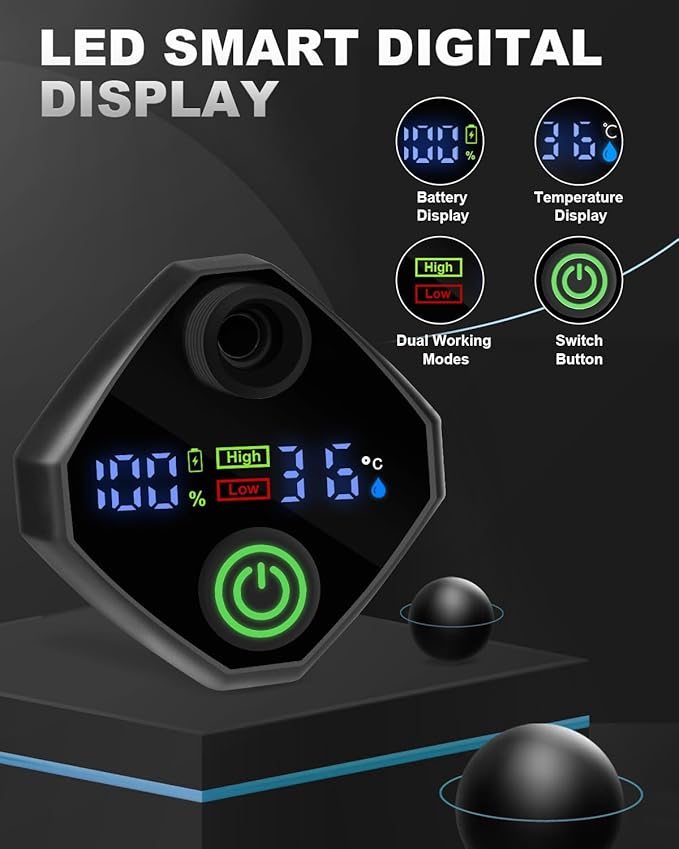 AUTOPkio Portable Camping Shower, 6000mAh Rechargeable Camp Shower Pump with USB Cable & Electric Outdoor Shower Head Sprayer for Camping, Hiking, Pet Bathing, Washing