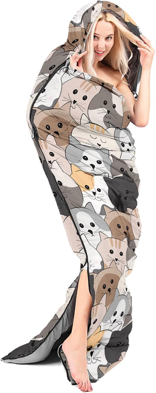 AILONEN Boys Sports Camping Sleeping Bags,Lightweight & Waterproof,3 Season Warm & Cool Weather,Black Player Basketball Sleeping Bags for Kids Adults,Travelling,Outdoors