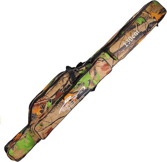 Sougayilang Folding Fishing Rod Case Organizer Pole Storage Bag Rod Reel Tackle Carrier Fishing Rod Bag Fishing Case