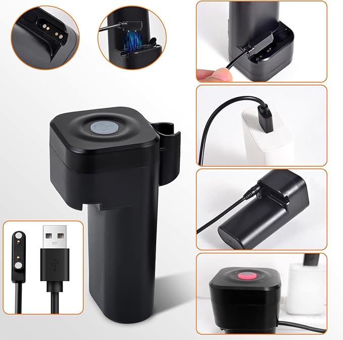 5 gallon/20L Water Bag,Portable Outdoor Camping Shower,Sun Heating,Electric Shower,8 Spray Modes,with Built-in Thermometer,Suitable for Hiking/Backpacking,Camping,Travel,Beach,Pets,Flowers