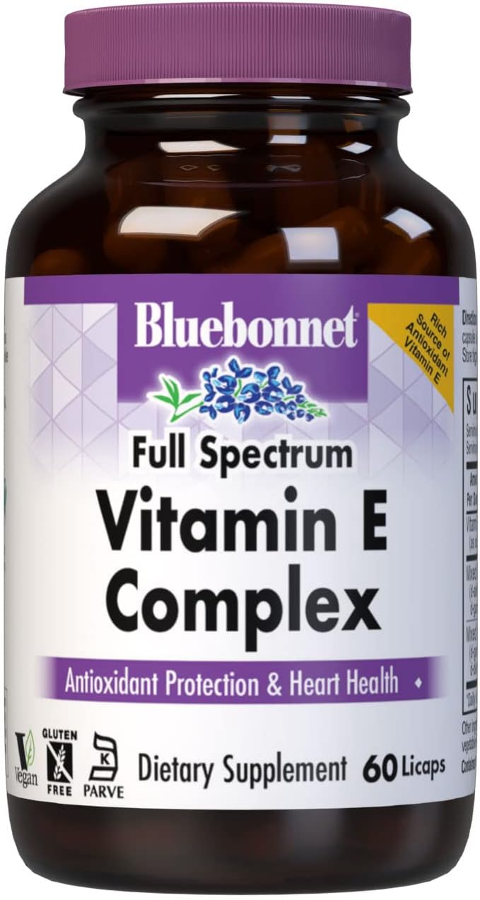 Bluebonnet Natural Full Spectrum Vitamin E Complex - 60 Licaps