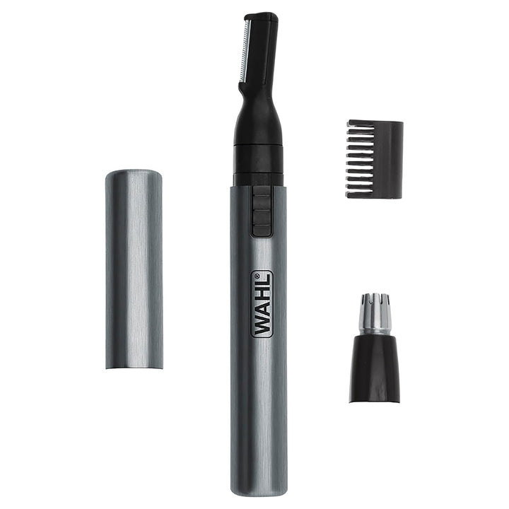 Wahl Micro Groomsman Trimmer | Battery-Powered, Rinseable Heads for Grooming