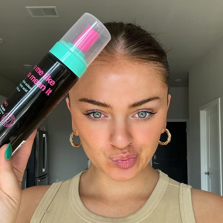 Dark Self Tanner Mousse | 1-Hour Express Bronzing Foam for Face & Body