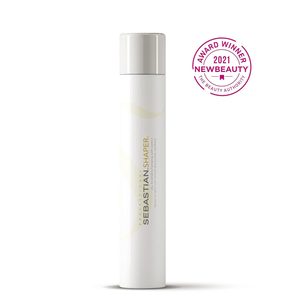 Sebastian Professional Shaper Mini Hairspray, 50 VOC% | Flexible to Medium Hold | Brushable with Control | Travel Size, 1.5 oz
