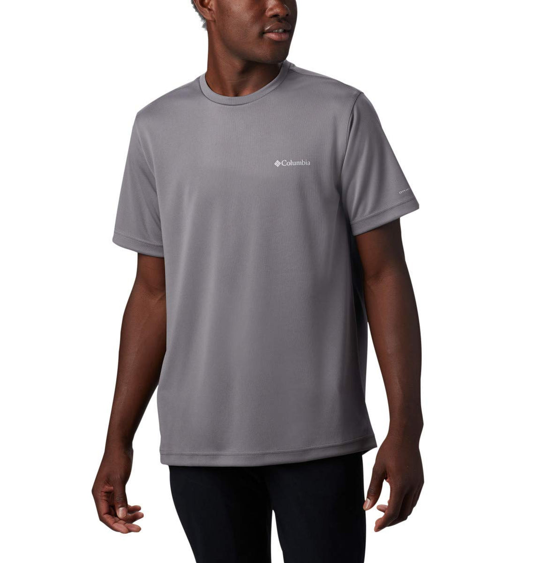 Columbia Men's Mist Trail Short Sleeve Shirt, City Grey, Medium