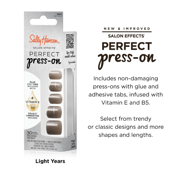 Sally Hansen Instant Cuticle Remover | 15-Second Gel & 30 Press-On Nail Designs