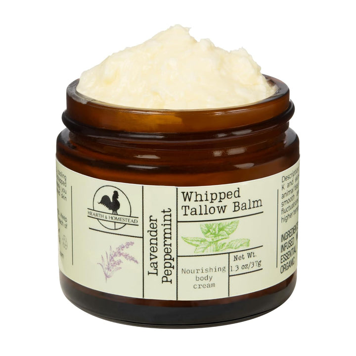 Handmade Coffee Vanilla Whipped Tallow Balm | Organic Body Butter - 1.3 Oz