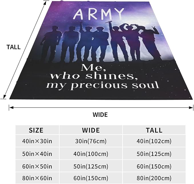 Blanket 40"X50" Soft and Comfortable Warm Fleece Throw Full Picture of Idol Group Blankets Yoga Blankets Beach Blanket Picnic Blankets for Dorm Room Decor Sofa Bed Camping Travel All Season