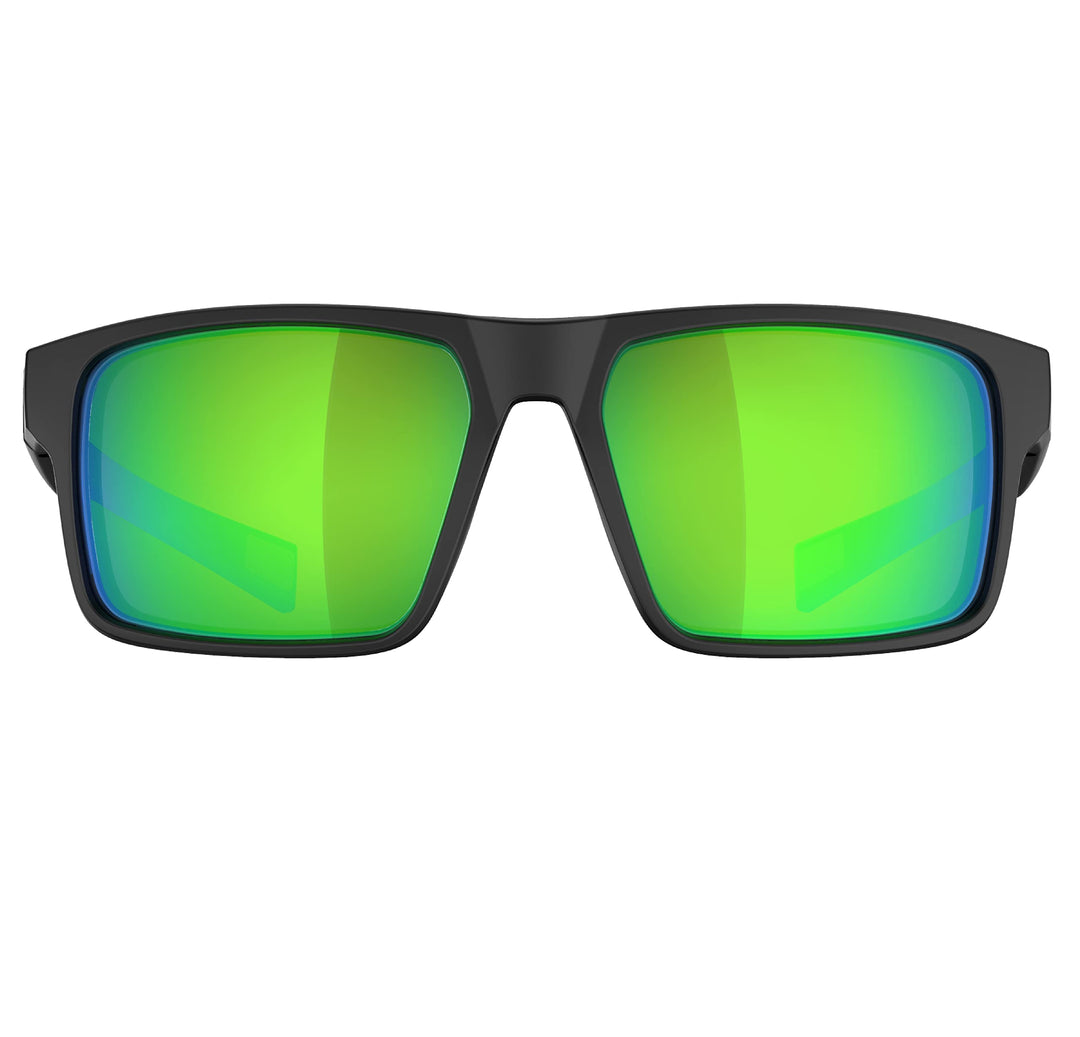 QOOL TIMES Living out your F1A Square Polarized green Sunglasses Men Women Fishing Running Driving