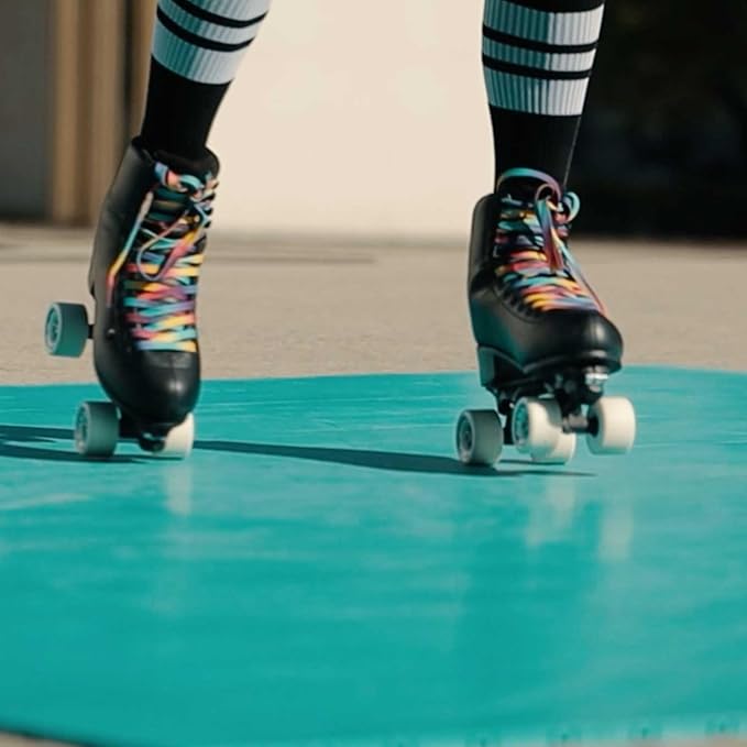 15 Green Tiles - High Durability Colored Flooring Tiles - Interlocking Versatile Training Surface - Roller Skate Derby Indoor&Outdoor, Dance Floor Tiles, Basketball Tiles, Sports Floor