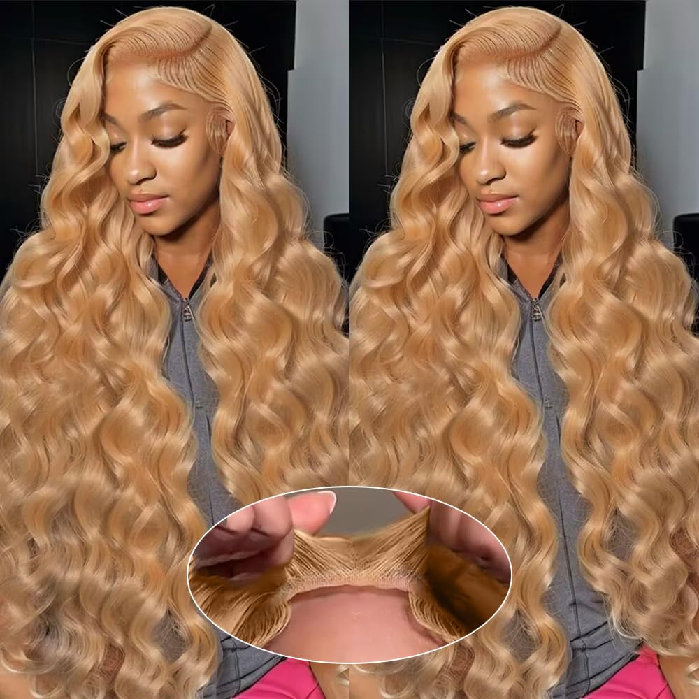9X6 Ash Blonde Wig Human Hair Wear And Go Glueless Wig Pre Plucked Pre Cut Honey Blonde Lace Front Wig Human Hair With Baby Hair
