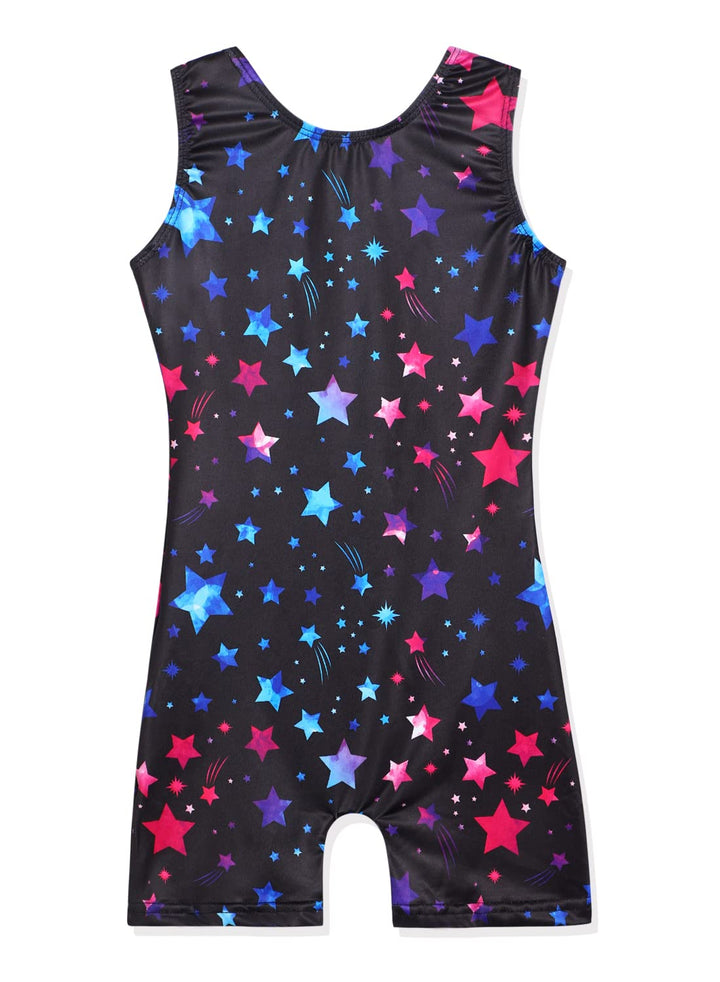 DAXIANG Gymnastics Leotards for Girls Gymnastics Outfit Dance Unitard Black Stars 3-4Y