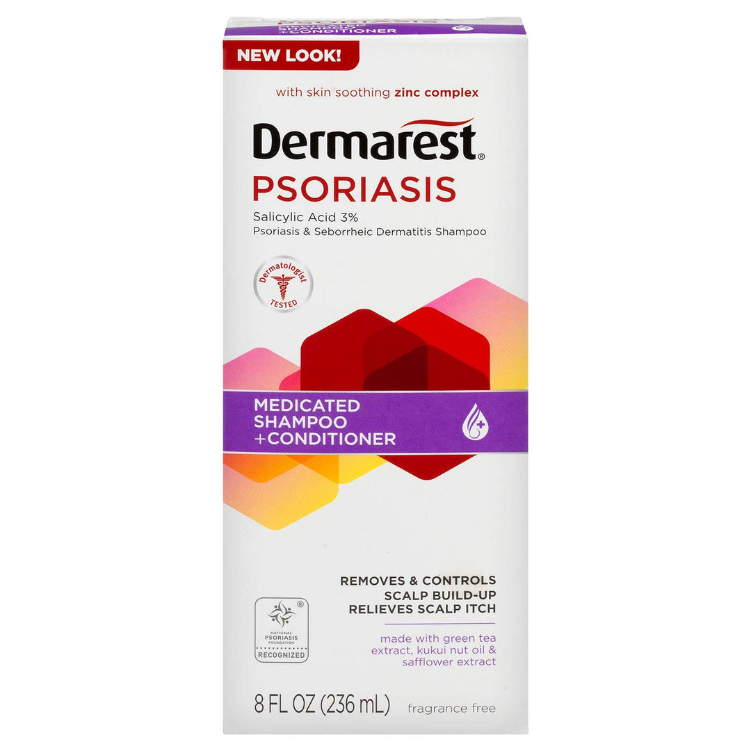 Dermarest Psoriasis Medicated Shampoo plus Conditioner | 8-Ounces | 1-Unit