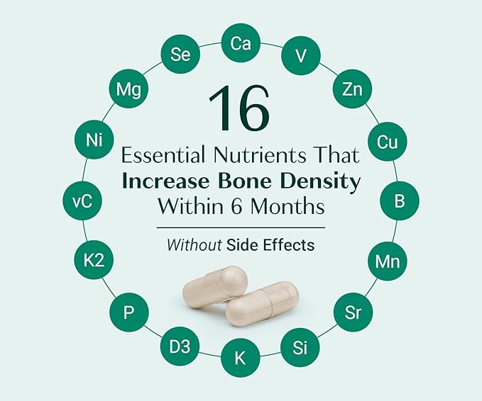 ALGAECAL - Bone Builder Pack for Bone Density, Clinically Supported Plant Based Calcium Supplements & Strontium, Vitamins K2, D3, Magnesium & 16 Minerals, 3-Month Supply, Made in USA