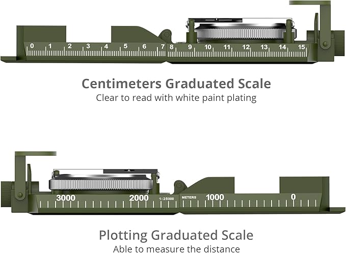 Proster IP65 Compass Hiking Survival - Lensatic Sighting Compass for Camping Navigation, Compass with Clinometer & Carry Bag for Camping Hunting Hiking Geology Activities