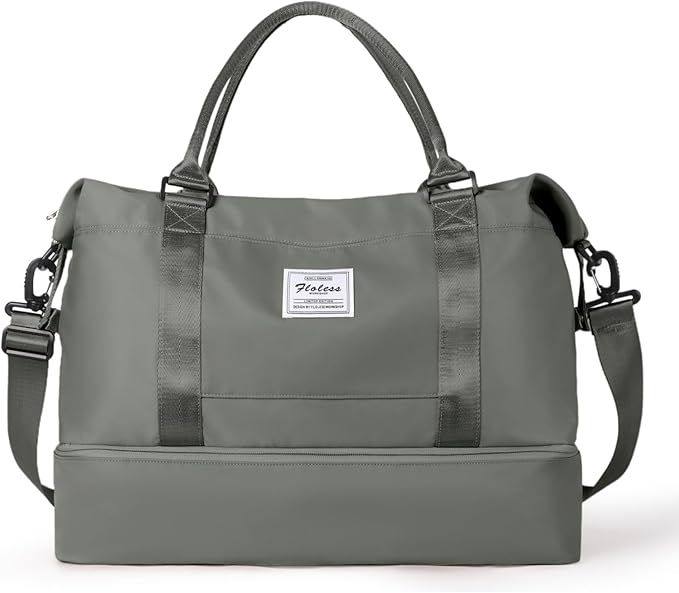 Travel Duffel Bag,Sports Tote Gym Bag,Shoulder Weekender Overnight Bag for Women