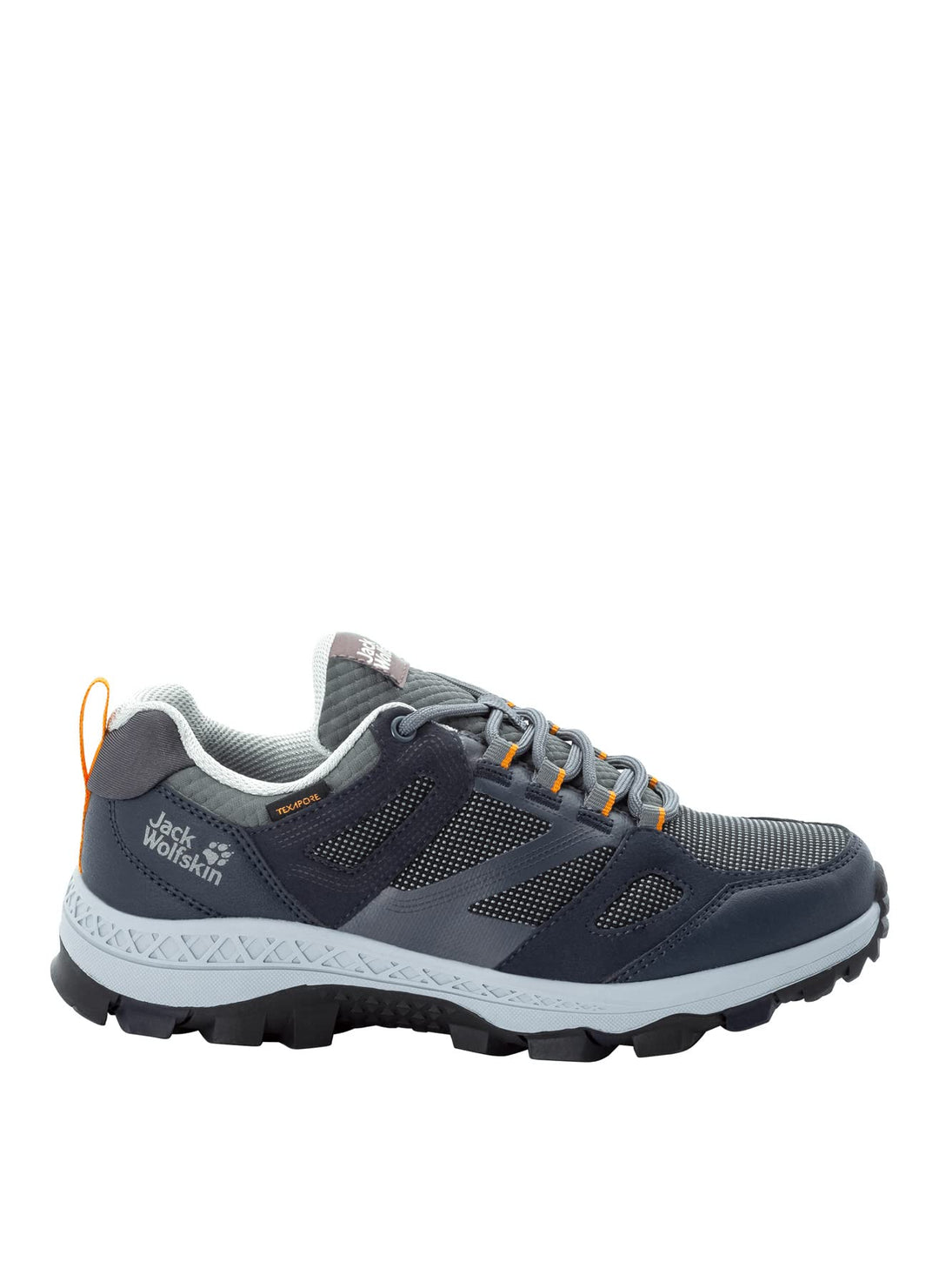 Jack Wolfskin Women's Downhill Texapore Low W Hiking Boot, Dark Blue/Grey, 5