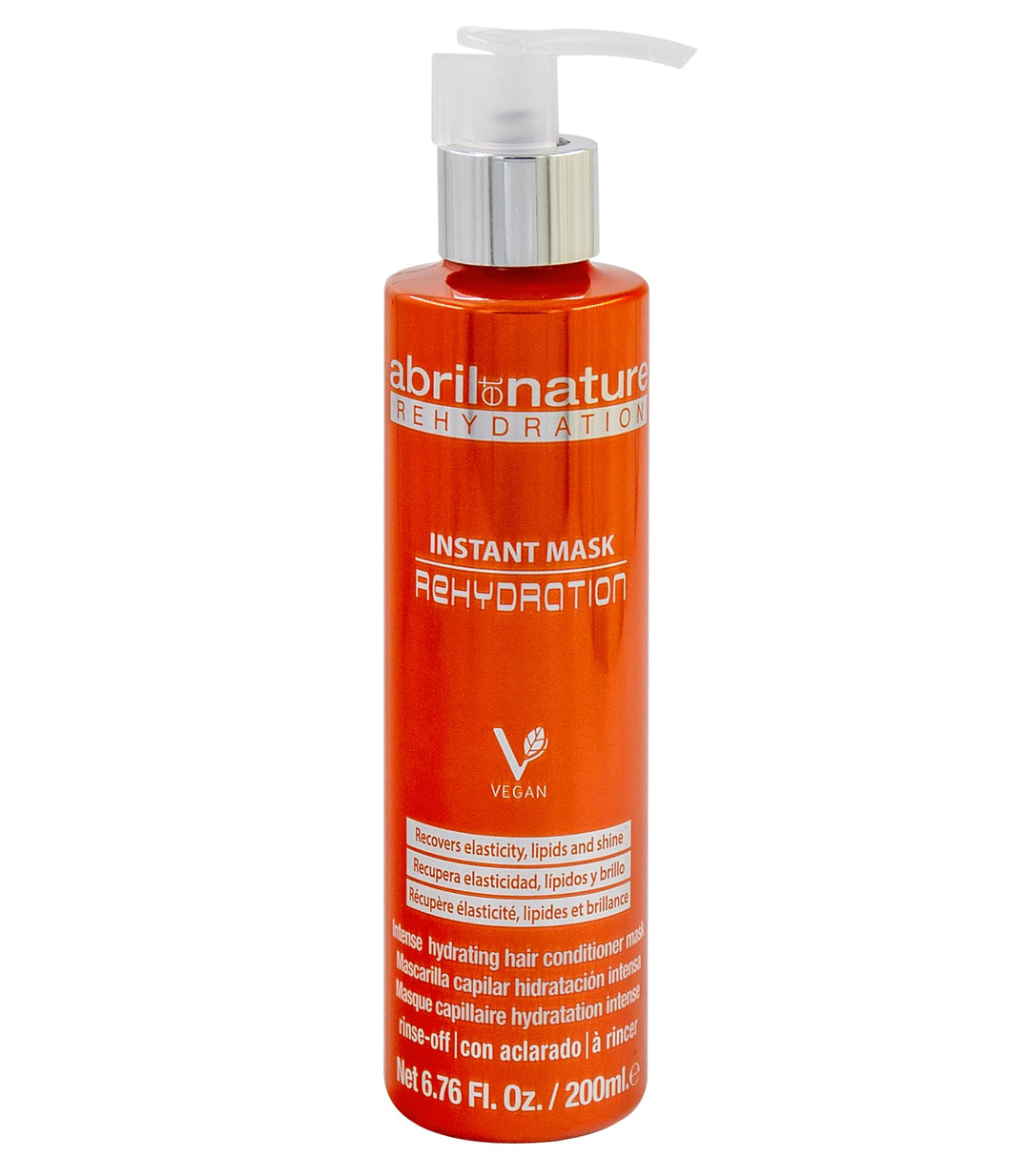 abril et nature - Instant Mask Rehydration - Keratin Mask - 200 ml - Dry Hair Treatment - Restores Strength to the Hair Fibre -