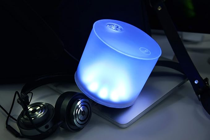 BioLite Luci Color Essence: Solar Inflatable Lantern with 8 Pastel Color Options, 15 Lumens LEDs, Matte Finish, Lasts Up to 6 hrs, Rechargeable via Solar, Waterproof, Indoor/Outdoor Decorating