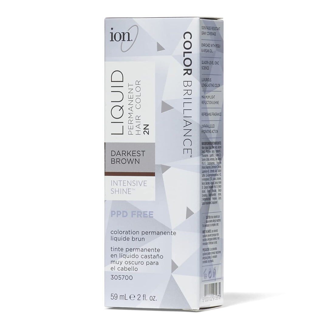 Ion 2N Darkest Brown Permanent Liquid Hair Color